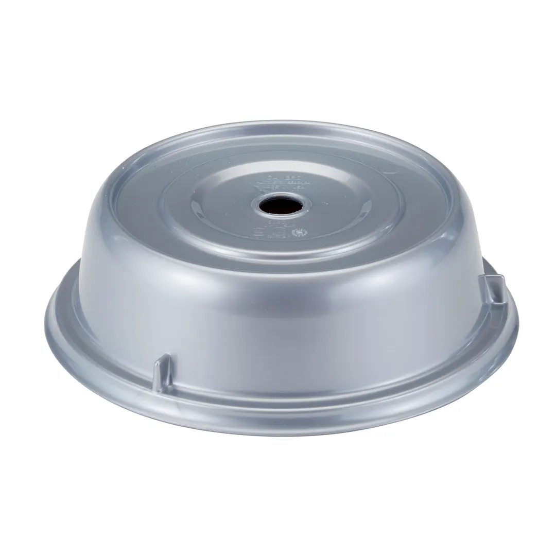 Cambro 909CW486 Plate Cover - 9-3/4" Dia Silver Plastic Round, Fits 210°F Carts, Made in USA