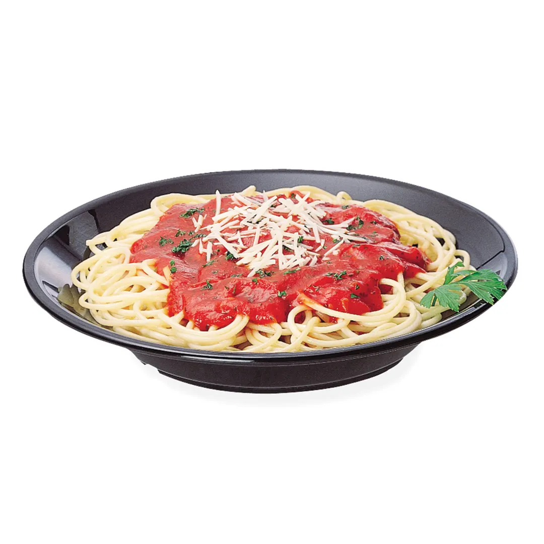 Cambro 90SPCW110 Soup Bowl – 9" Diameter, 23.5 Oz, Black Polycarbonate, Gloss Finish, NSF Certified