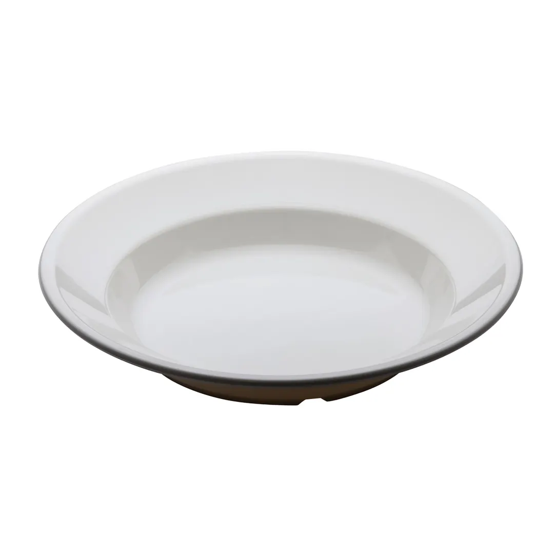 Cambro 90SPCW148 Soup Bowl, 9" Diameter, 23.5 oz, White Polycarbonate, Smooth, NSF, Made in USA