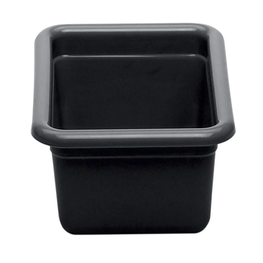 Cambro 912CBP110 Bus Box, 9-1/16"L x 12-1/16"W x 5-1/8"D, Hi-Gloss Plastic, Black, 1-Compartment