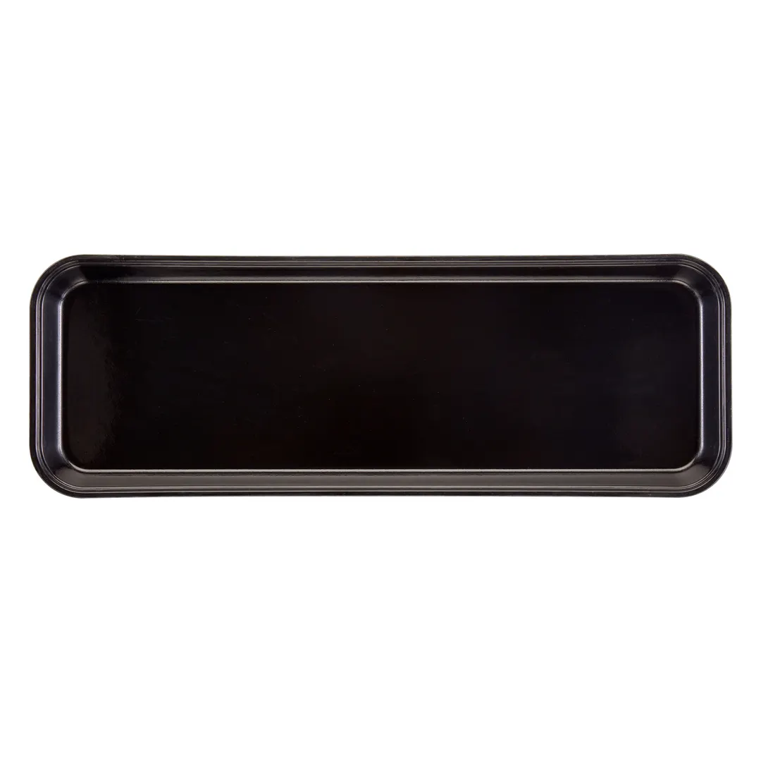 Cambro 92615MT110 Display Tray 8-7/8" x 25-1/2" x 1-1/2" Black Rectangular Fiberglass NSF