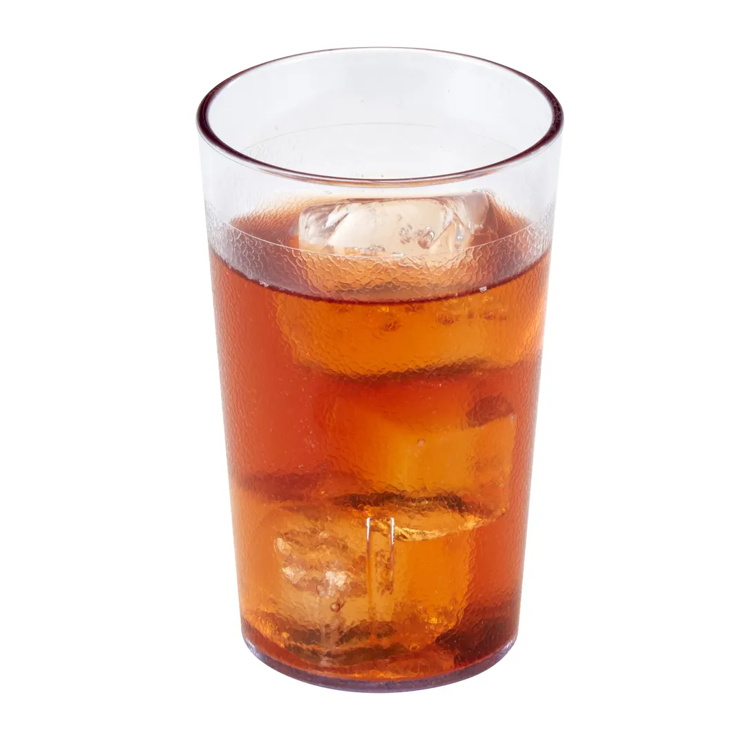 Cambro 950P152 - 9.8oz Clear Textured SAN Tumbler, 2-3/4" Top Dia, Dishwasher Safe - 72/Case