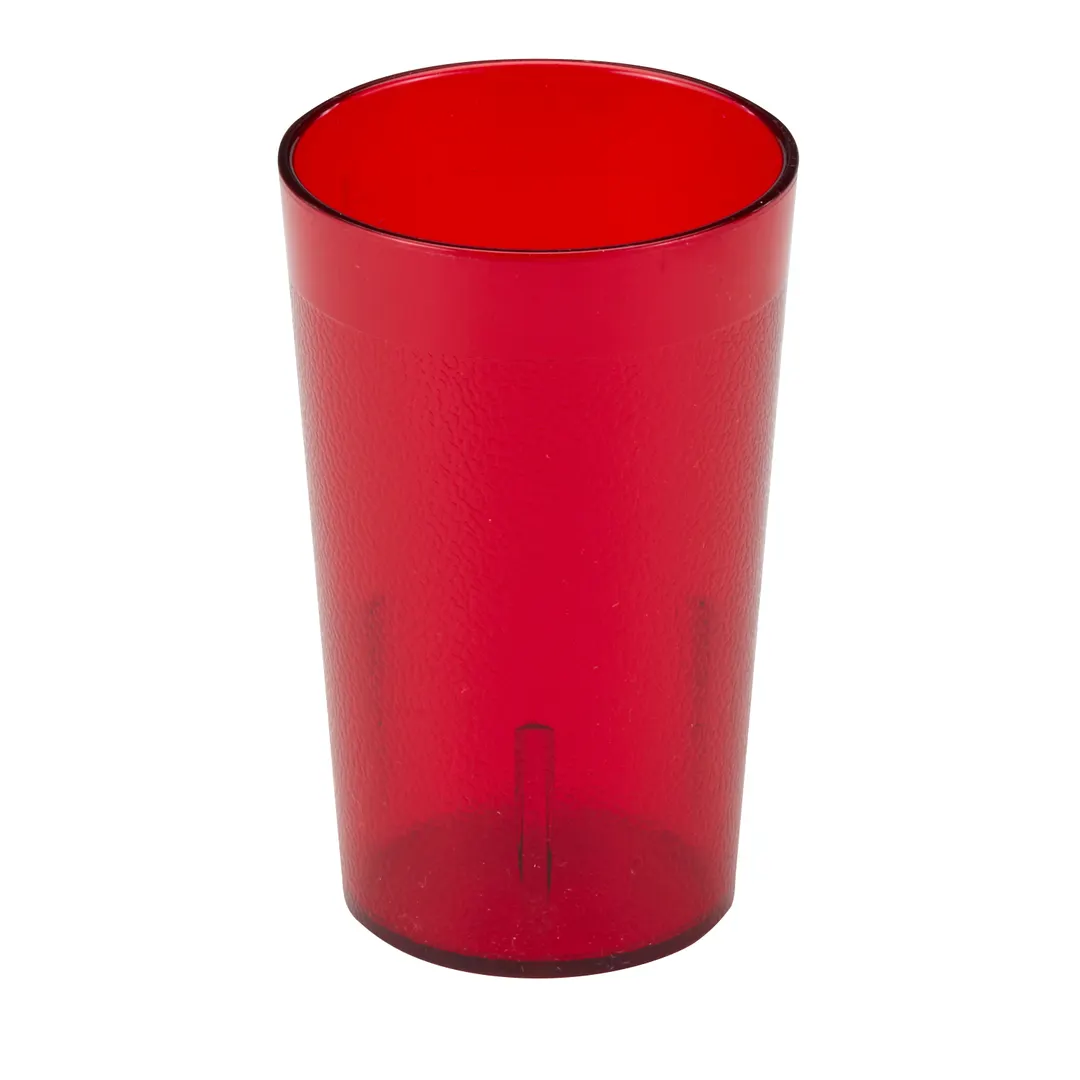 Cambro 950P2156 Tumbler - 9.8 Oz Ruby Red SAN, 2-3/4" Top Dia, Dishwasher Safe - 24/Case