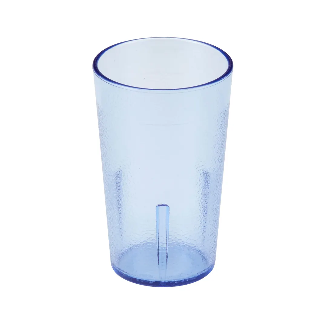 Cambro 950P2401 - 9 oz Blue SAN Tumbler, 2-3/4" Top, Dishwasher Safe, Made in USA - 24/Case