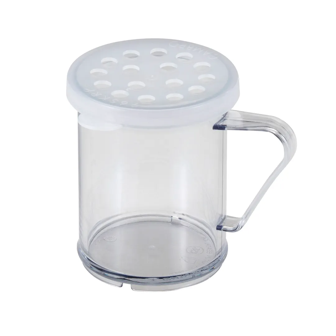 Cambro 96SKRLP148 Lid for Parsley Shaker/Dredge, White Polycarbonate, Perforated Top, Dishwasher Safe