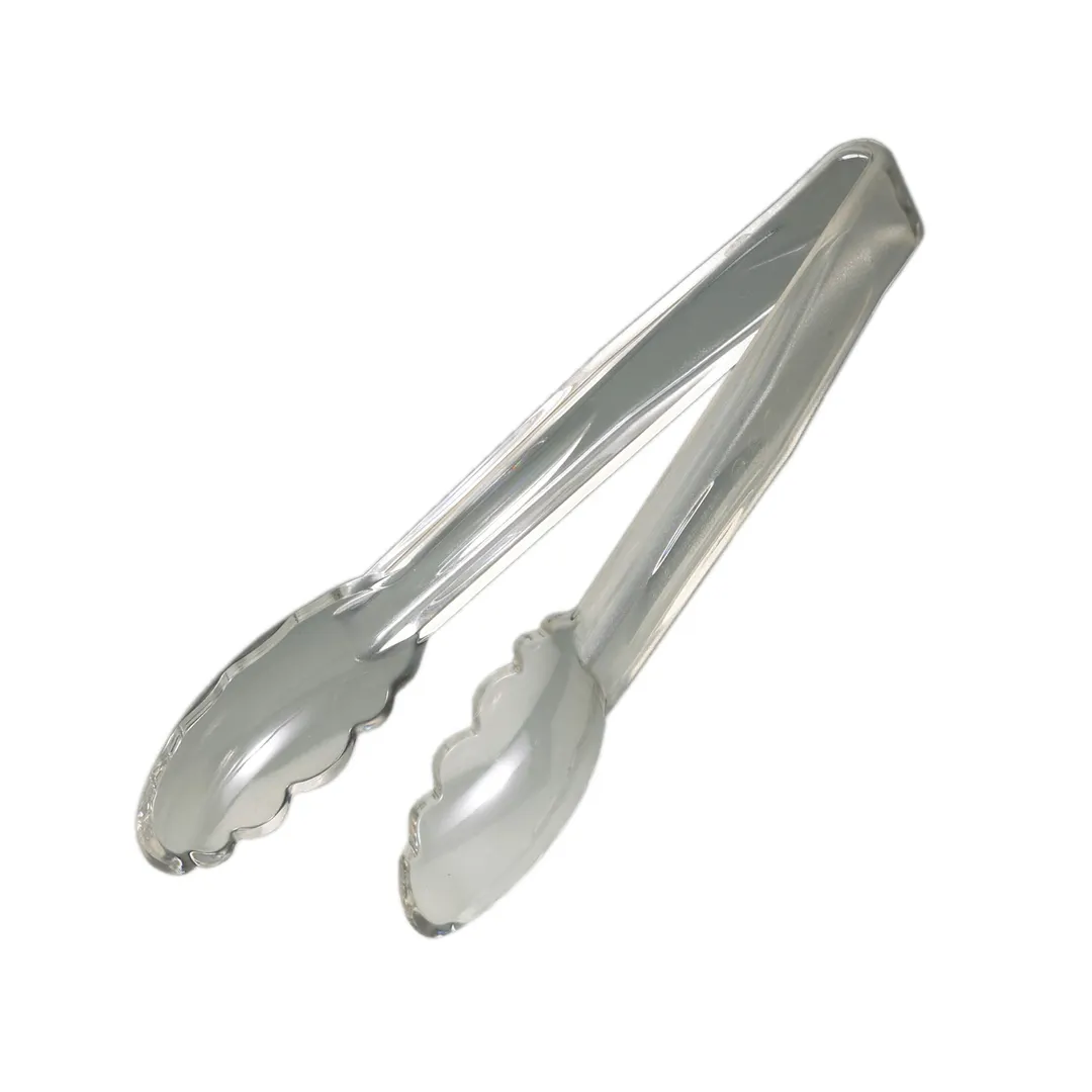 Cambro 9TGS135 Tongs, 9" Grip, Clear Plastic, -40°F to 210°F, NSF/Dishwasher‑Safe
