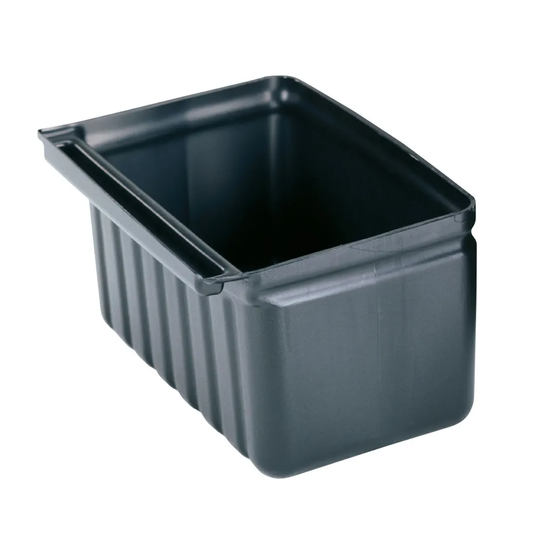 Cambro BC331KDSH110 Black Silverware Holder, 2-1/2 Gallon, for KD Service Cart