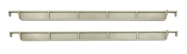Cambro CBDBS18480 Basics PLUS Shelf Divider Bar, 18"L, Straight, Speckled Gray, NSF