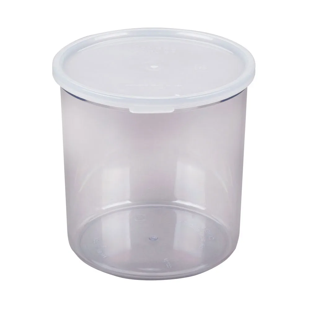 Cambro CCP27152 - 2.7 Qt Clear Polycarbonate Salad Crock, 6-3/16" Round, Lid, Dishwasher Safe