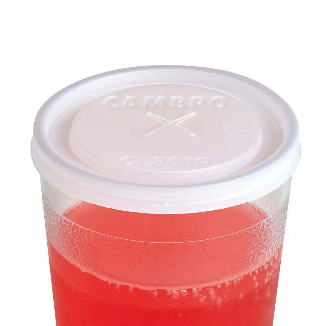 Cambro CL800P190 Disposable CamLid, Fits Colorware #800P/800P2, Translucent Plastic Lid - 1000/Case