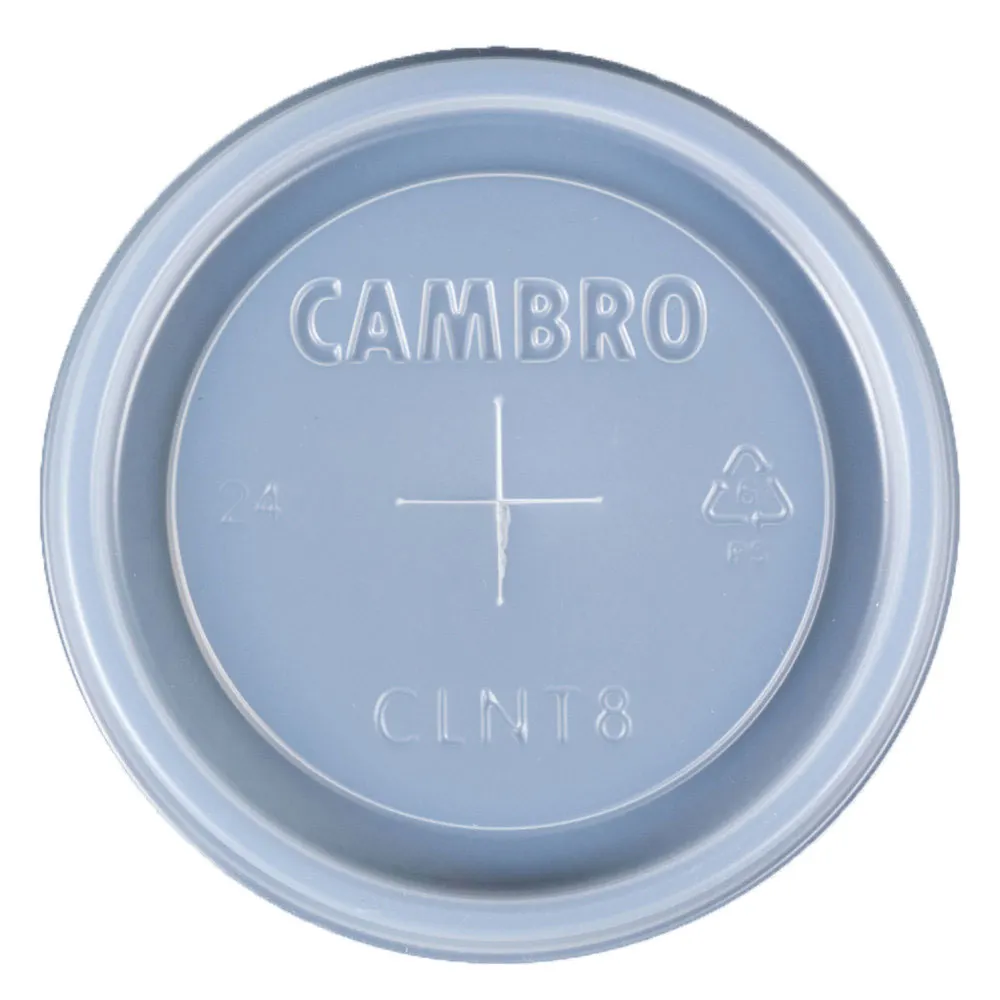 Cambro CLNT8190 Lids, Translucent, Fits Newport #NT8 & Huntington #HT8CW, Made in USA - 1000/Case