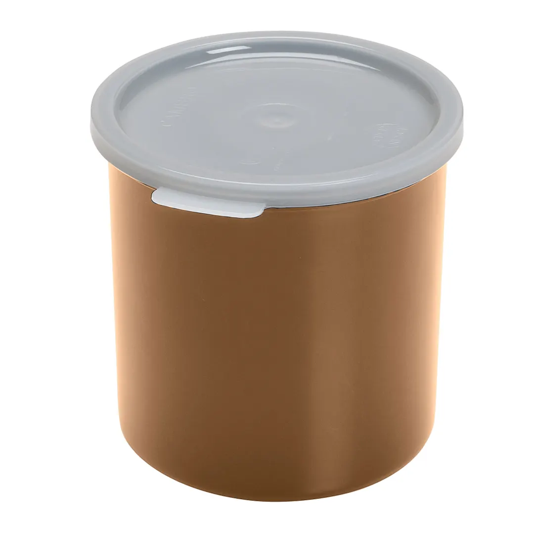 Cambro CP12133 1.2qt Round Salad Crock, 5-1/16" Dia x 5-3/16" H, Beige Polypropylene, Made in USA