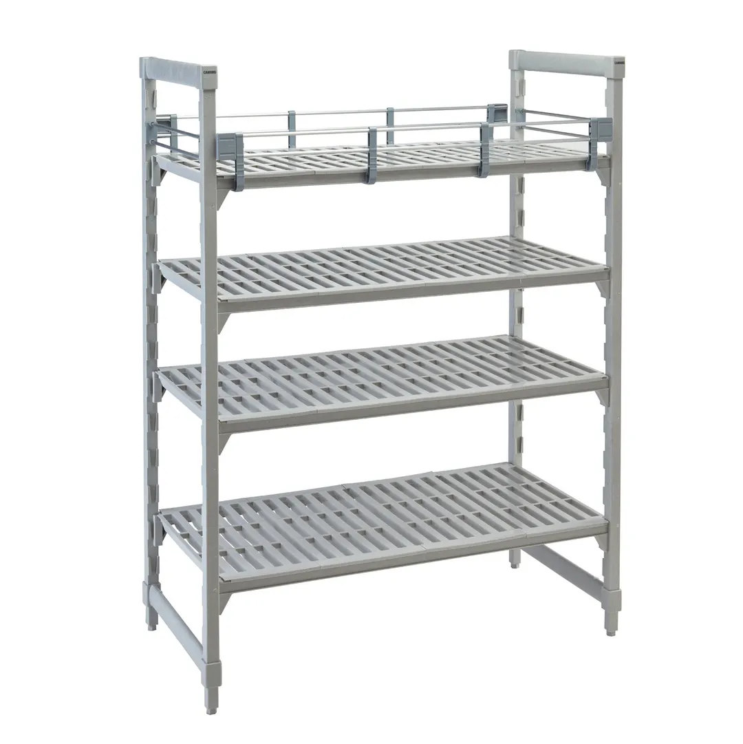 Cambro CPR1430151 Camshelving Premium Full Shelf Rail Kit 14"W x 30"L x 4-1/4"H Soft Gray Polypropylene