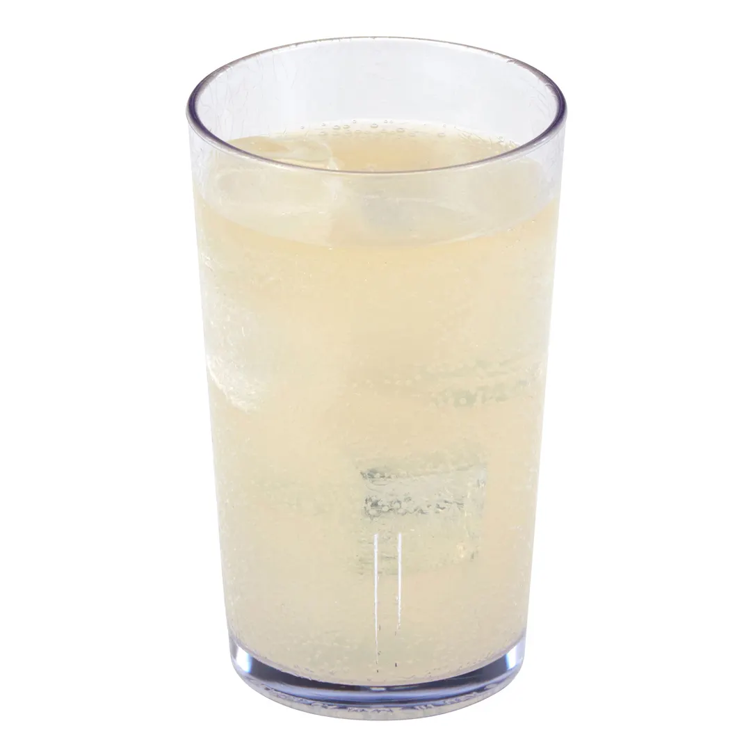 Cambro D12152 Del Mar Tumbler - 12 oz Clear Crackled SAN, 2-15/16" Diameter, Stackable, Rolled Rim