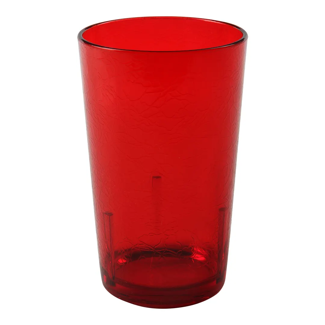 Cambro D12156 - Del Mar Tumbler, 12 oz, 2-15/96" Top, Ruby Red Finish, SAN Plastic, Stackable