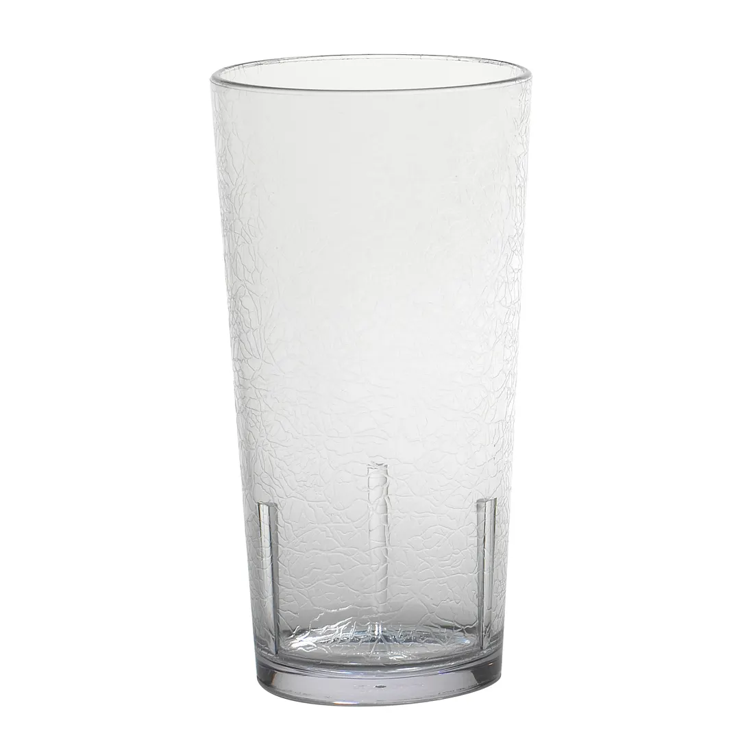Cambro D16152 - Del Mar 16 oz Crackled SAN Tumbler, 3‑1/16" Top Dia, Rolled Rim, Made in USA