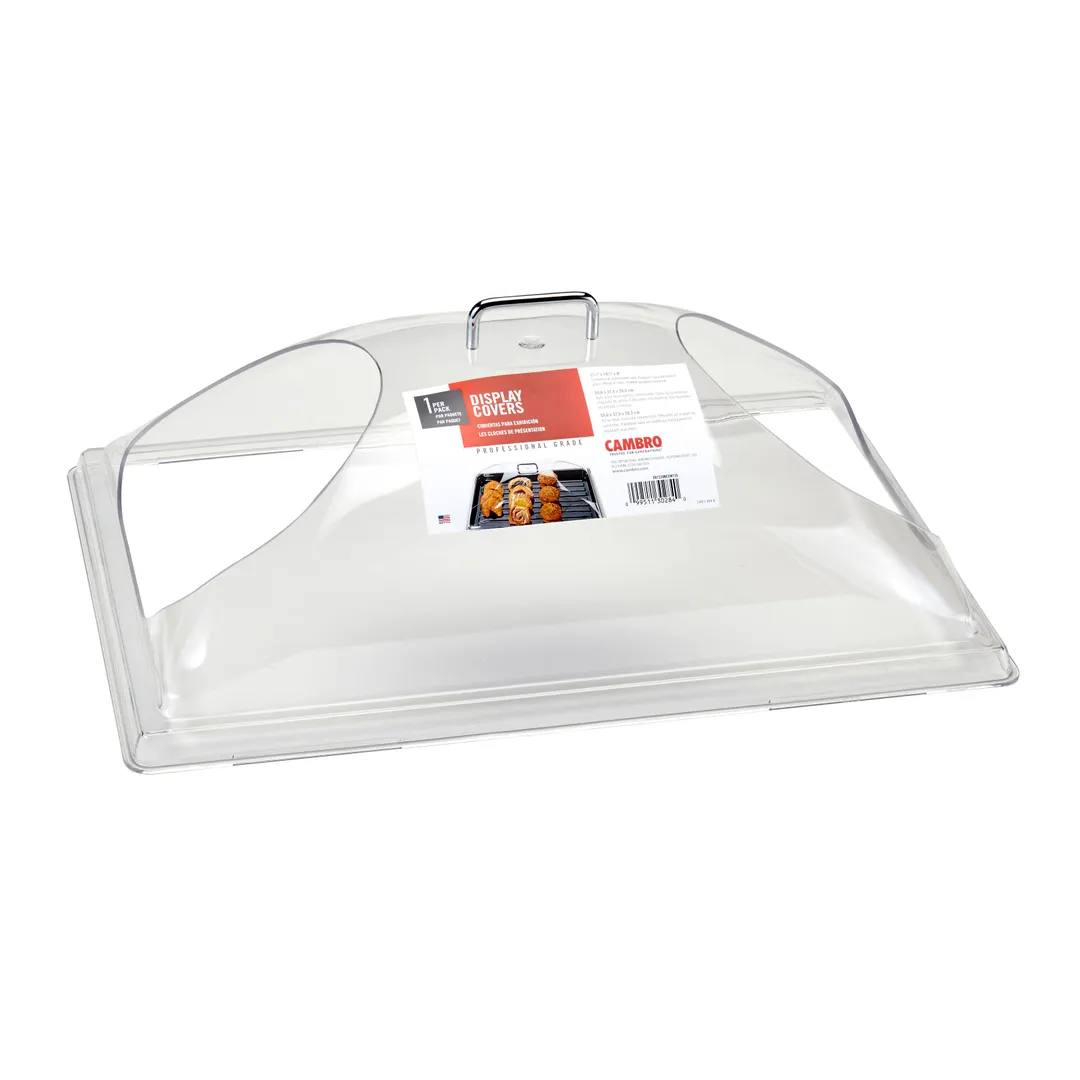 Cambro DD1220BECW135 Dome Cover, 21-7/8"W x 14-3/4"D x 8"H, Polycarbonate, Fits 12×20" Tray