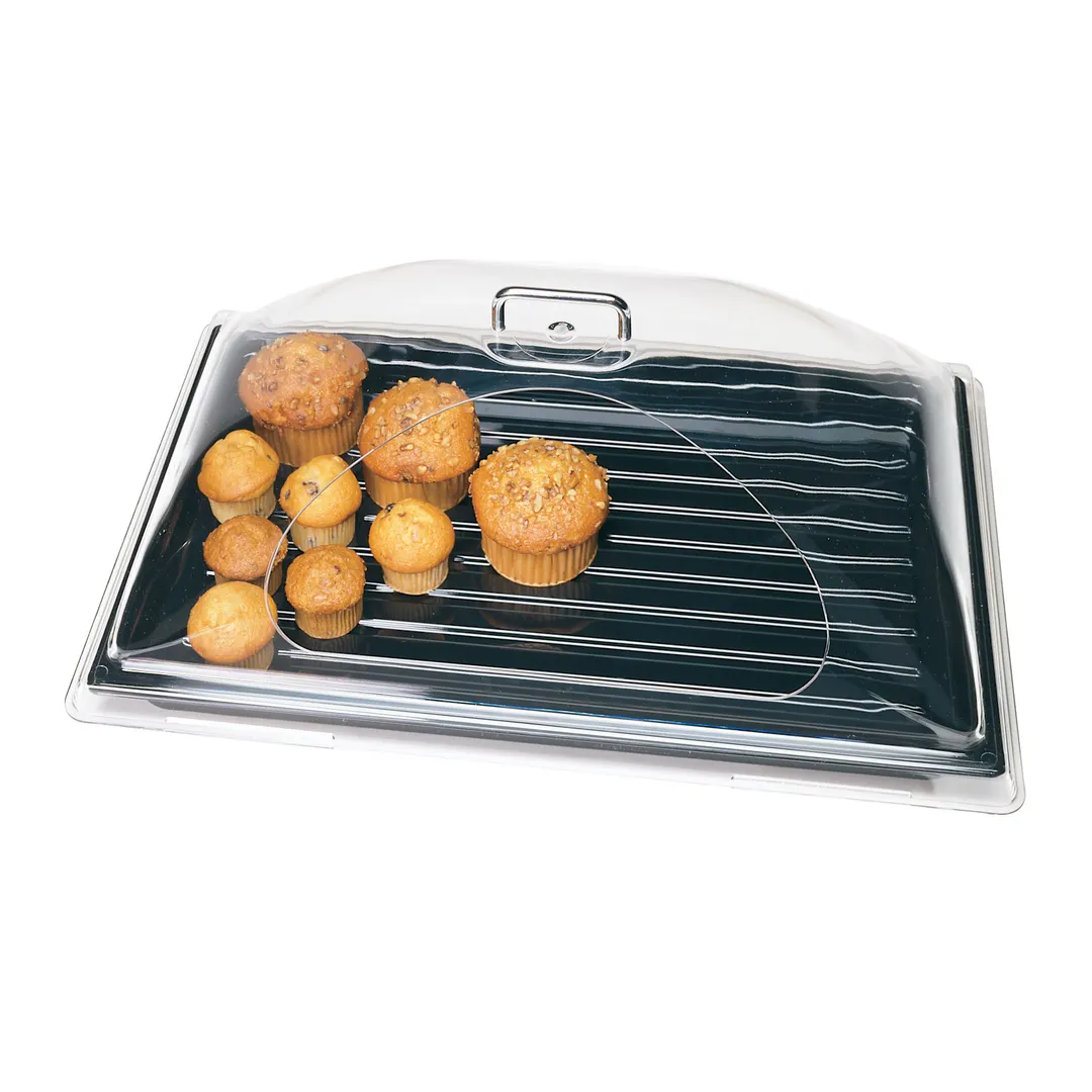 Cambro DD1220CW135 Clear PC Dome Cover 21-7/8" W x 14-3/4" D x 8" H Fits 12" x 20" Tray