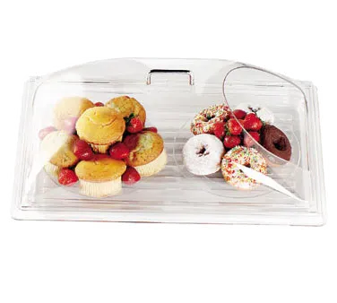 Cambro DD1220ECW135 Clear Dome Cover, 21-7/8" W x 14-3/4" D x 8" H, Fits 12" x 20" Tray