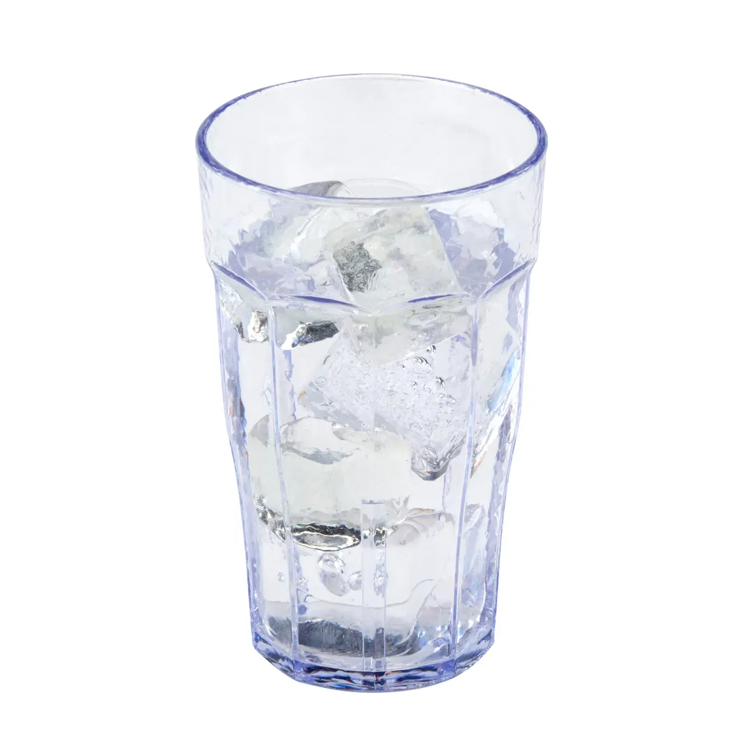 Cambro LT12152 Laguna 12‑oz Tumbler, Clear Textured SAN Plastic, Made in USA