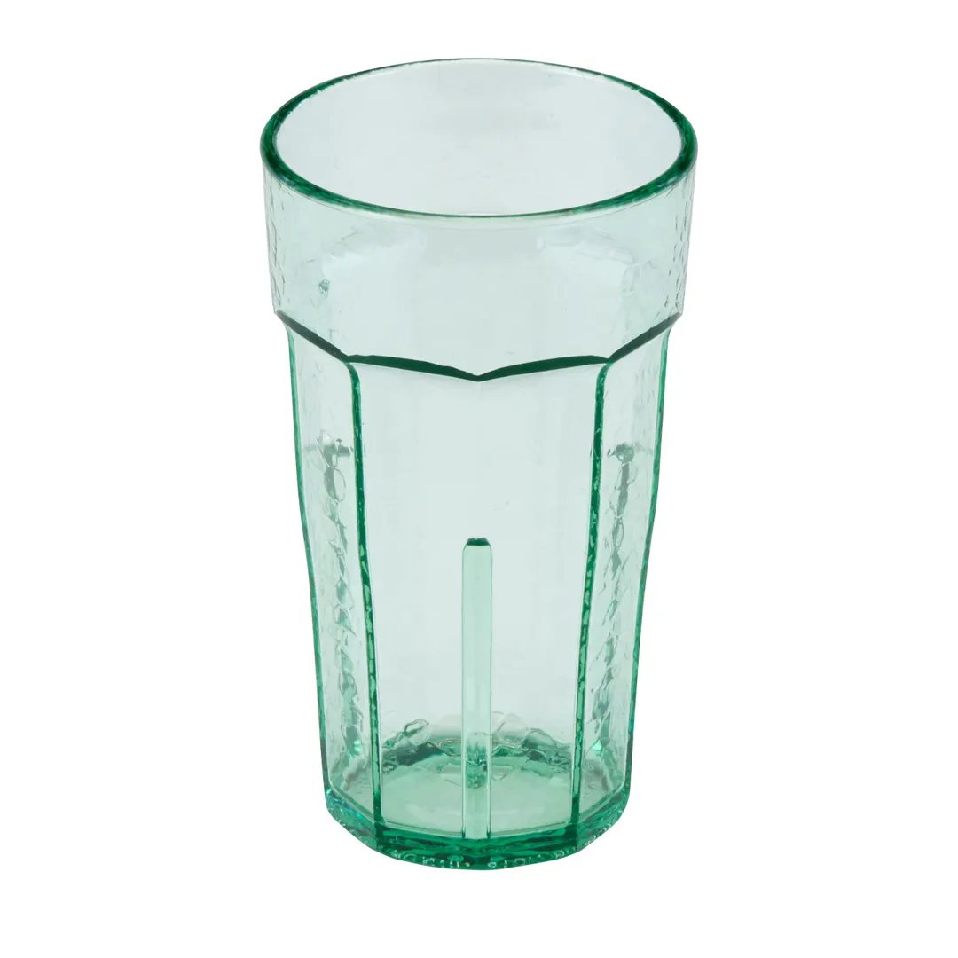 Cambro LT6427 Laguna Tumbler - 6 oz SAN Plastic, Green Textured Finish, Impact/Break-Resistant