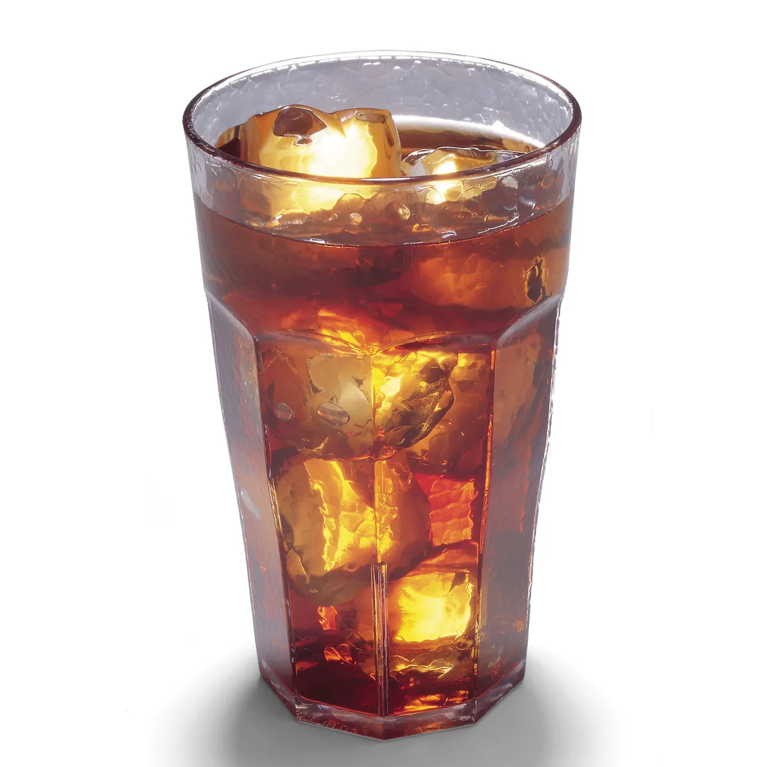 Cambro LT8152 8‑oz Clear Textured SAN Tumbler, Impact‑Resistant, Break‑Resistant, Made in USA