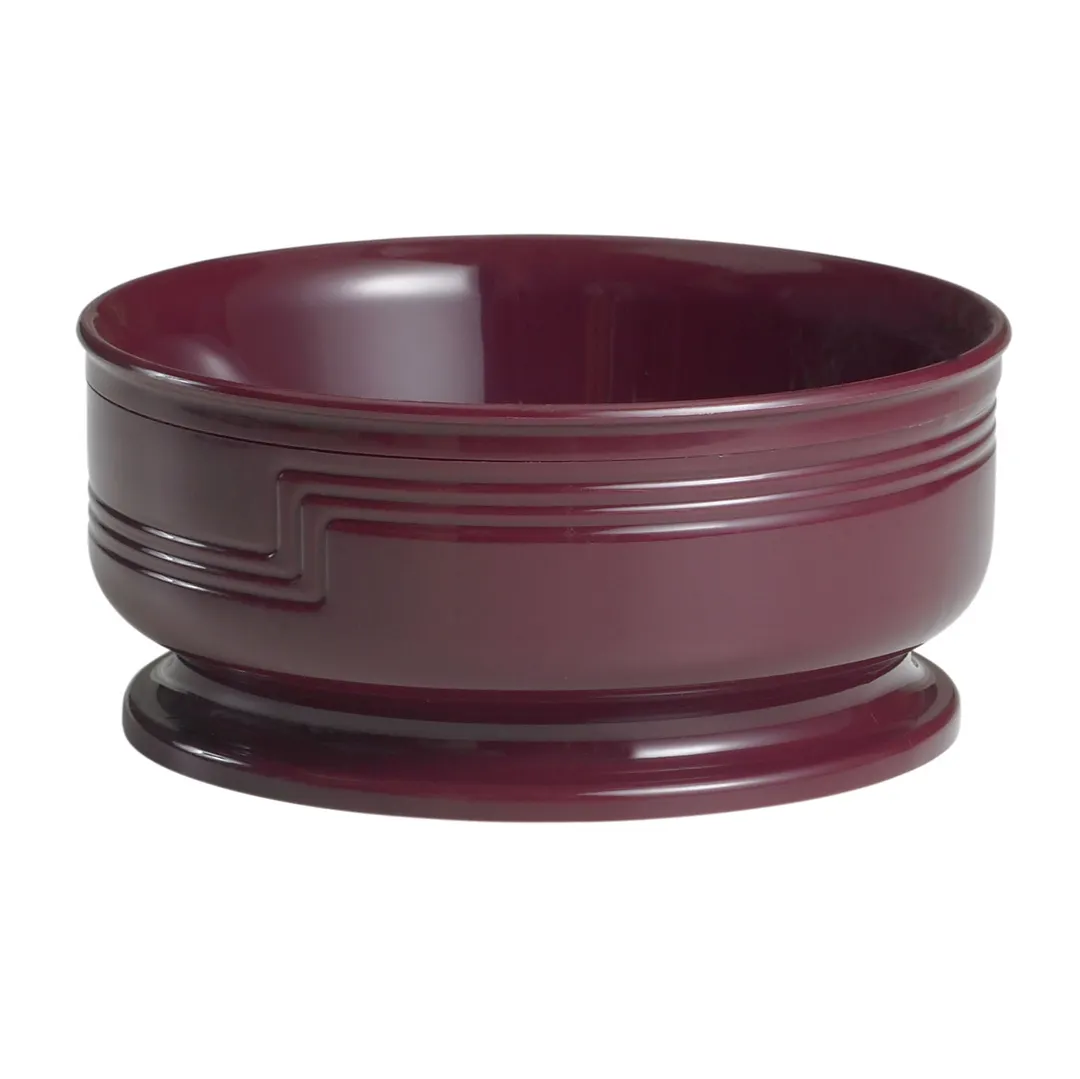 Cambro MDSB16487 Shoreline Entree Bowl, 16.9 oz, 5‑3/8" Dia × 2‑2/5" H, Red Cranberry PP, NSF