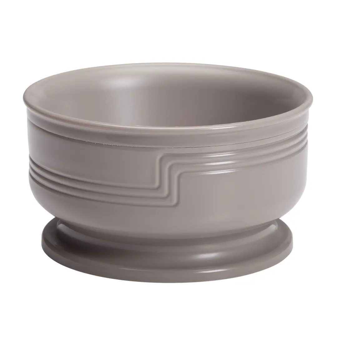 Cambro MDSB9457 Shoreline Plastic Bowl, 9 Oz, 4‑3⁄8" Dia x 2‑2⁄5" H, Gray PP, Dishwasher Safe