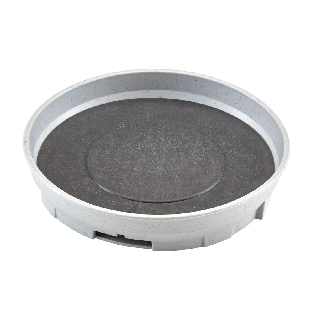 Cambro MDSCDB9480 Camduction® Base, 9-9/16" Dia x 1-15/96" H, Speckled Gray, Made in USA