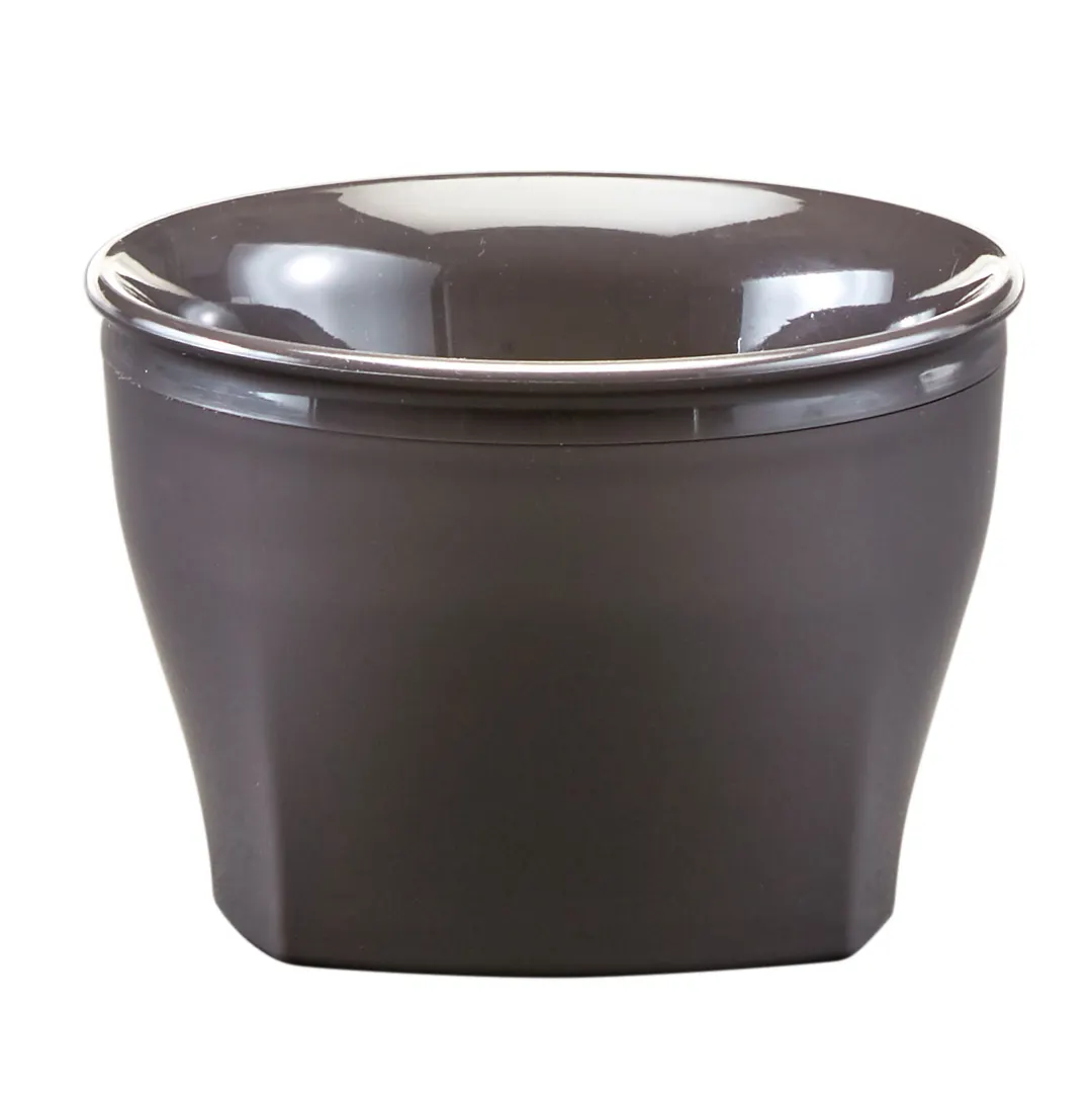 Cambro MDSHB5485 Plastic Bowl, 3-1/2" Dia x 2-2/5" H, 5 oz Capacity, Gray Smoked-Metal Polypropylene