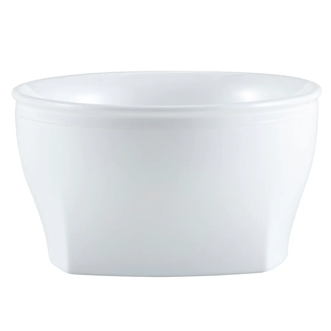 Cambro MDSHB9148 Large Plastic Bowl, 9 oz, 4‑3⁄8" Ø x 2‑2⁄5" H, White PP, Dishwasher Safe, NSF