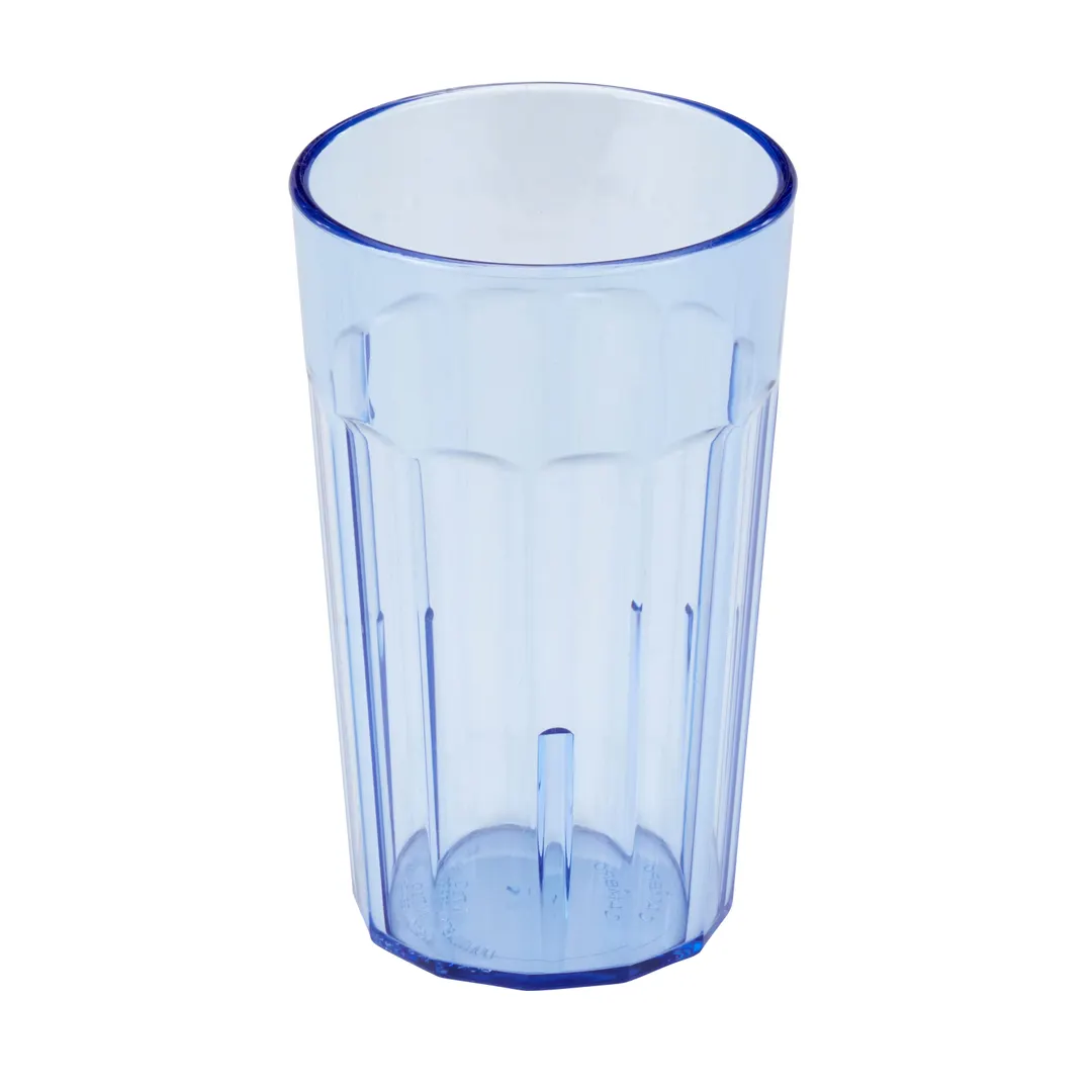 Cambro NT10401 Newport Tumbler, 10 oz Fluted Slate Blue Plastic, 2‑13/16" Diameter, Dishwasher‑Safe