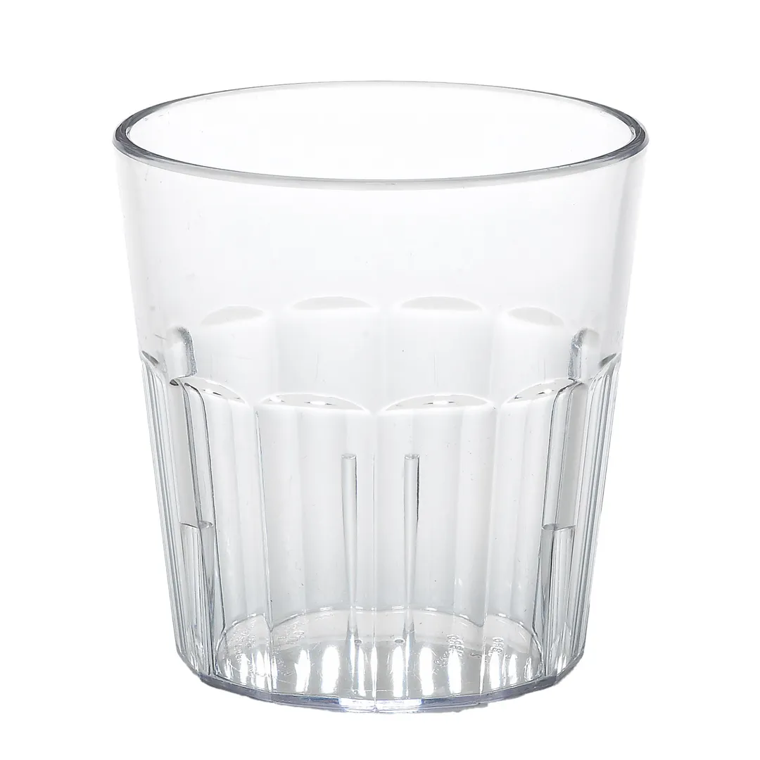 Cambro NT9152 Newport Tumbler - 9.3 oz Clear Fluted SAN Plastic 3-1/4" Top Diameter Dishwasher Safe