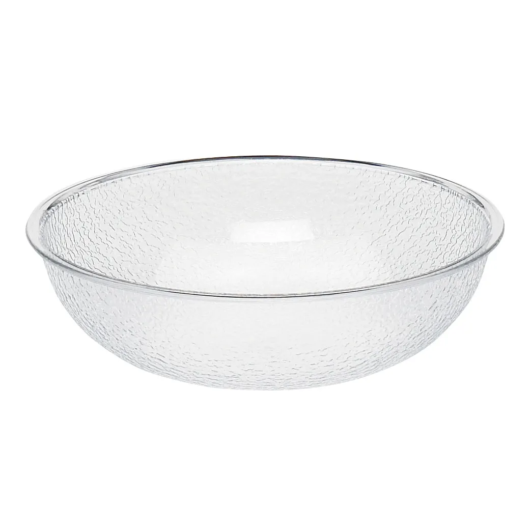 Cambro PSB10176 - 3.2 Qt Clear PC Salad Bowl, 10" Dia, Pebbled Finish, NSF Certified, Made in USA