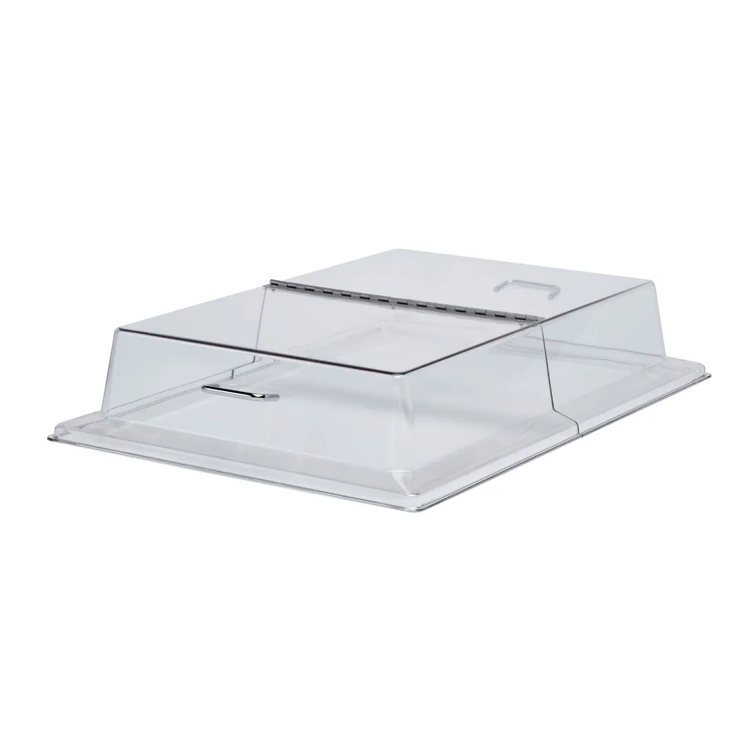 Cambro RD1826CWH135 Poly Hinged Cover 26.75x18.75x5.13 in Fits 18x26 in Tray Chrome Handles