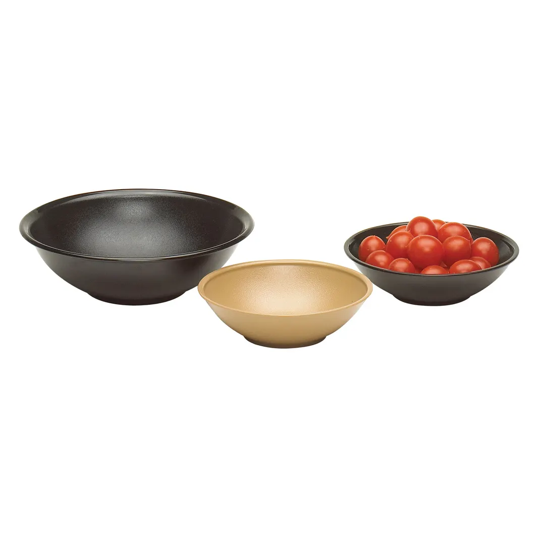 Cambro SB55110 - Plastic Salad Bowl, 5‑11/16" (10.9 oz) Black SAN, FDA Approved, Made in USA