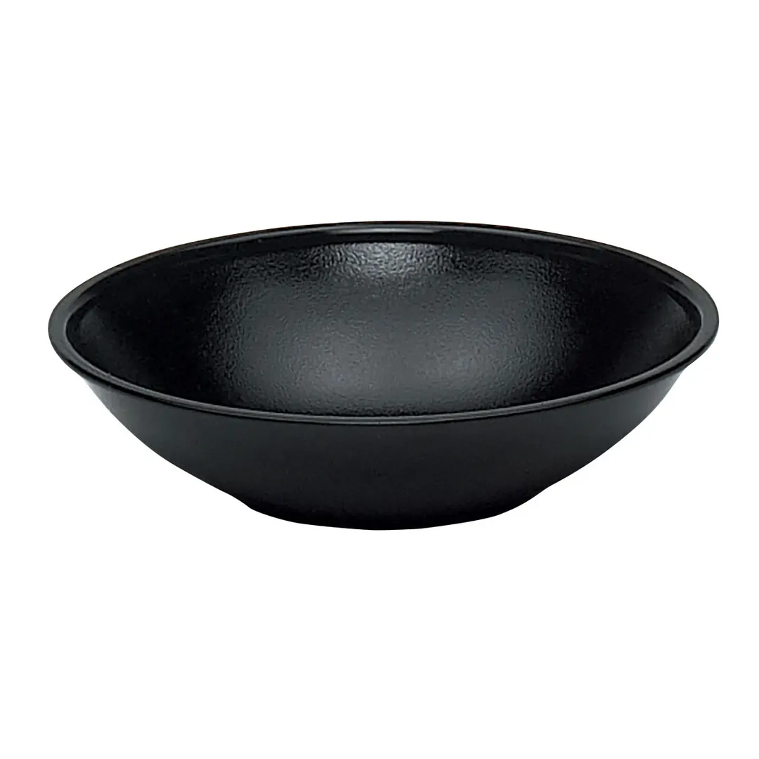 Cambro SB60110 - 6" Black SAN Bowl, 12.6 Oz Capacity, Dishwasher Safe, FDA Approved, Made in USA
