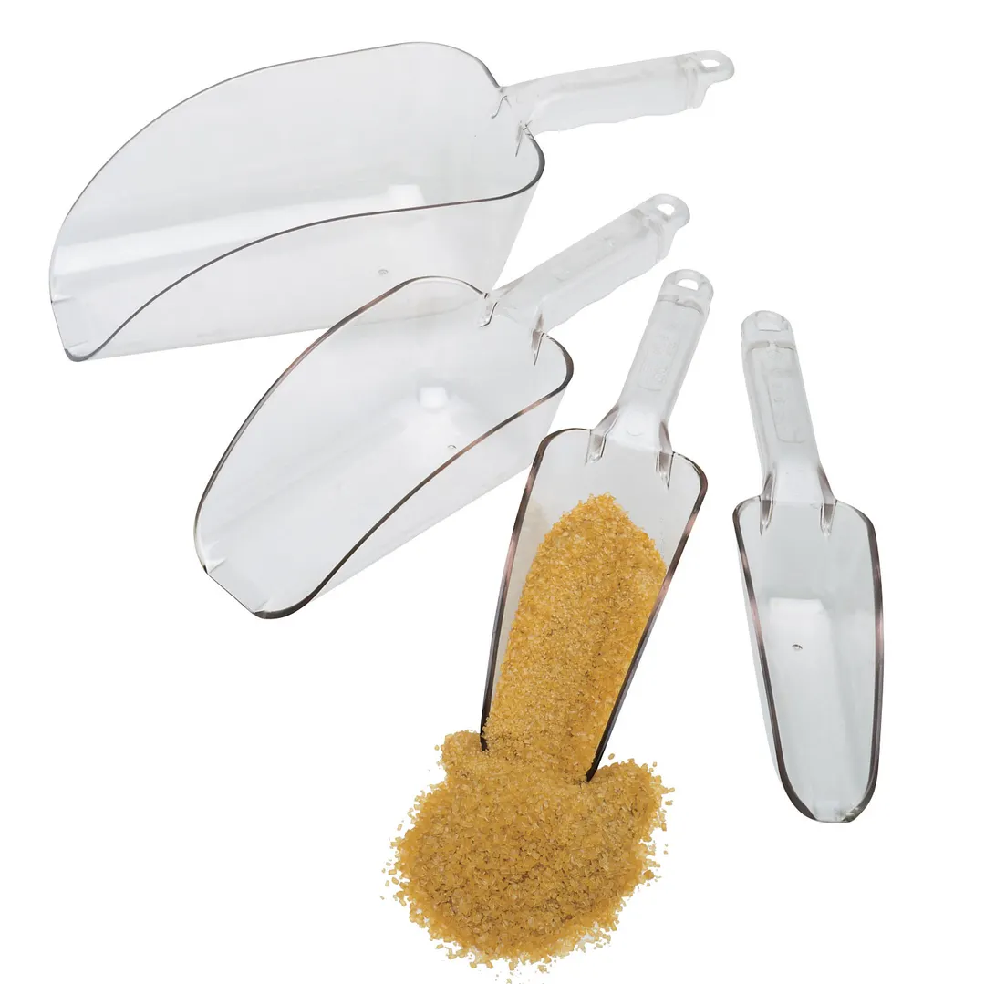 Cambro SCP24CW135 Camwear Scoop – 24 oz Clear Polycarbonate Scoop, Flat‑Bottom, NSF