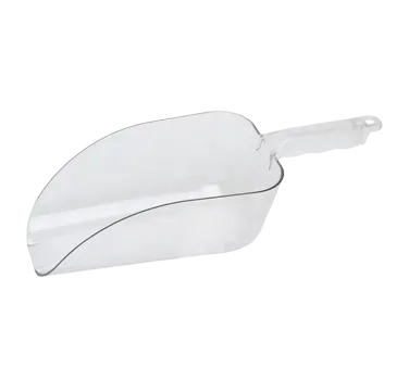 Cambro SCP64CW135 Ice Scoop – 64 oz Clear Polycarbonate Utility Scoop, Flat Bottom, NSF