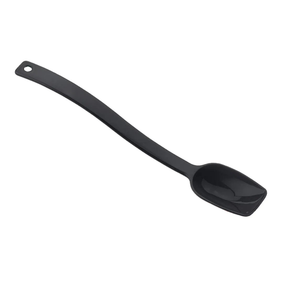 Cambro SPO10CW110 - 10" Buffet Spoon, 3/4 oz, Black Plastic, Hanging Hole, NSF