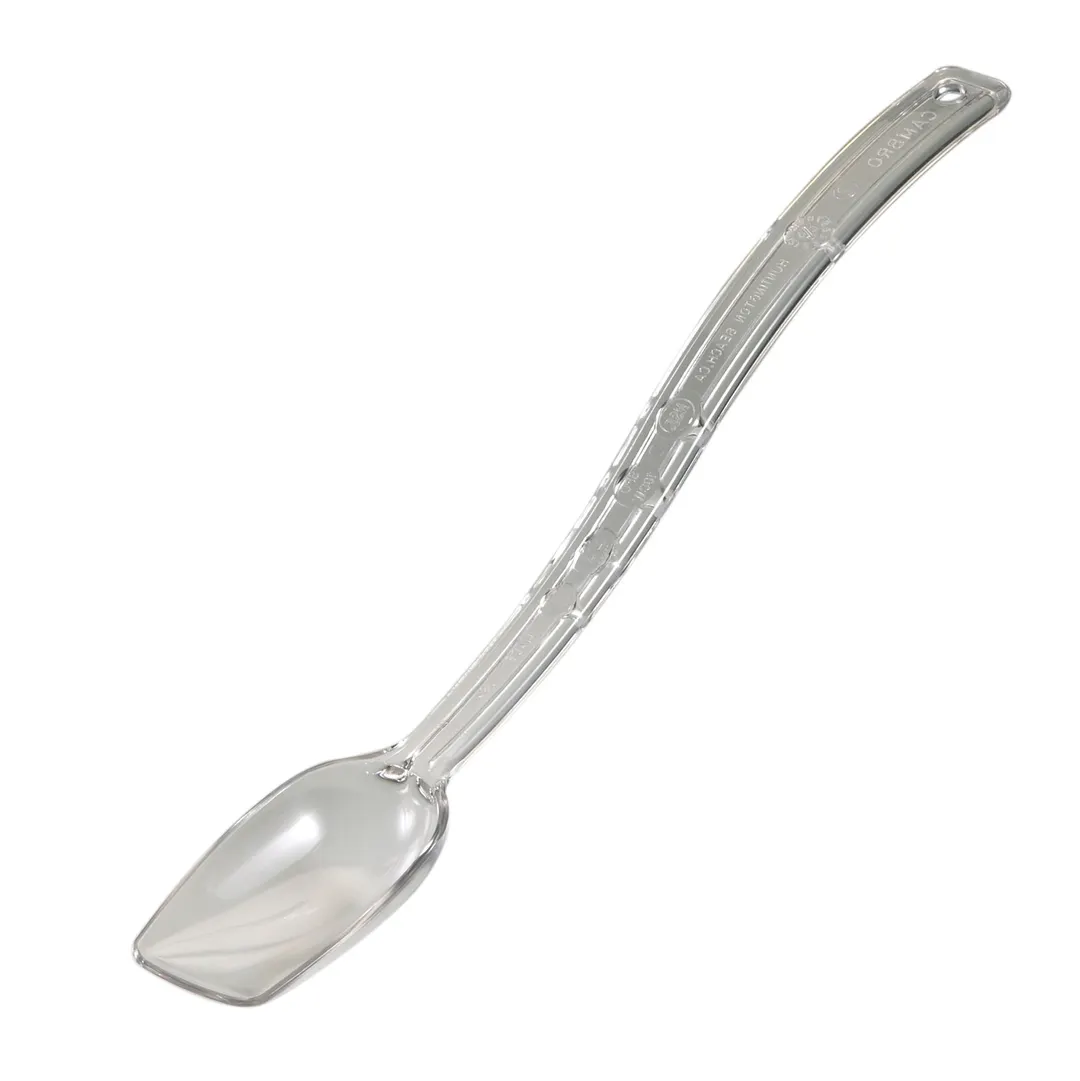 Cambro SPO10CW135 - Clear Polycarbonate Spoon, 10" Length, 3/4 Oz, Hanging Hole, NSF