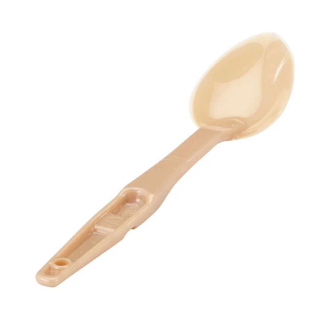 Cambro SPO13CW133 Deli Spoon, 13‑14" Beige Polycarbonate, Notched Back, Hanging Hole, NSF