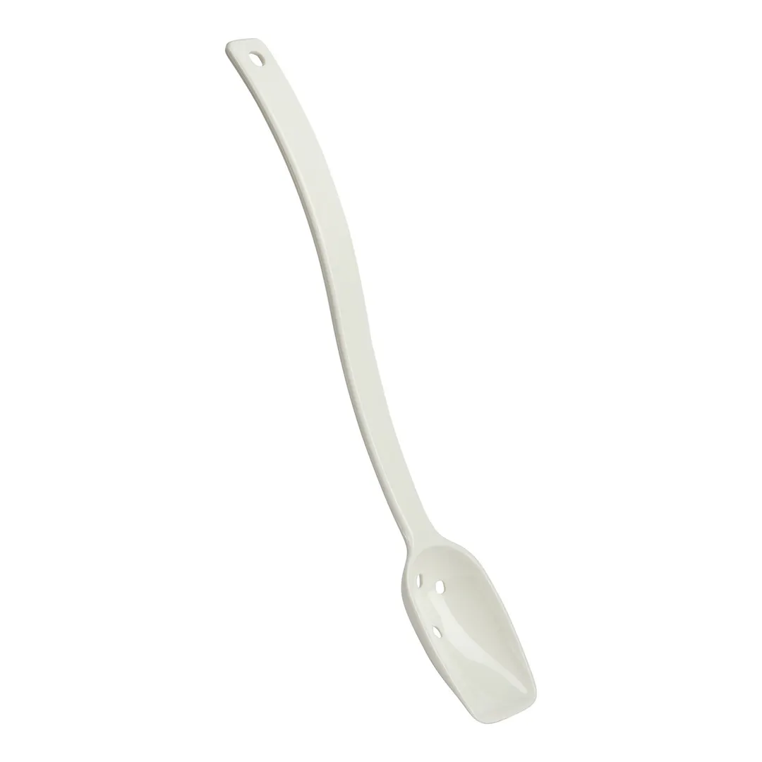 Cambro SPOP10CW148 Salad Bar Spoon –10"Plastic,3/4 oz, White, Hanging Hole, Dishwasher Safe, NSF