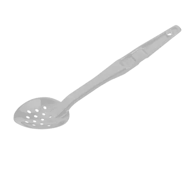 Cambro SPOP13CW404 - 13" Red PC Perforated Deli Spoon, Notched, Hang Hole, NSF, Dishwasher Safe
