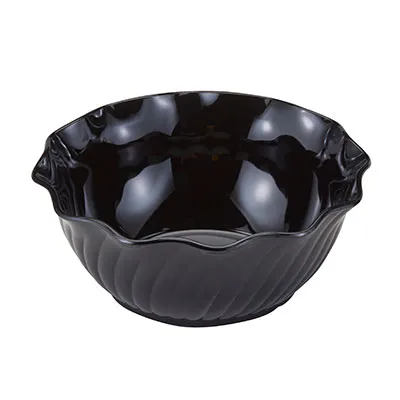Cambro SRB13110 Swirl Bowl – 13 oz (5 in) Break‑Resistant SAN Plastic, Black, - 24/Case