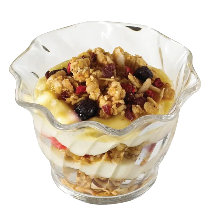 Cambro SRB5152 Swirl Bowl - 5 Oz Clear SAN Plastic, 3-Inch Diameter, Break-Resistant - 24/Case