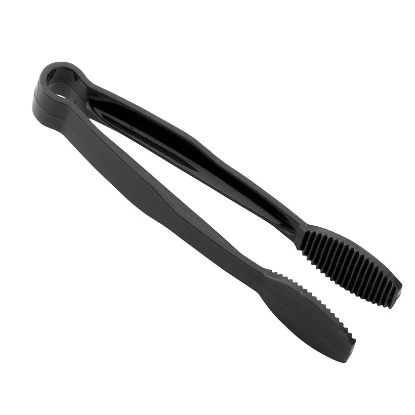 Cambro TG6110 Plastic Serving Tongs, 6" Black, Heat‑Resistant -40°F to 212°F, Dishwasher Safe, NSF