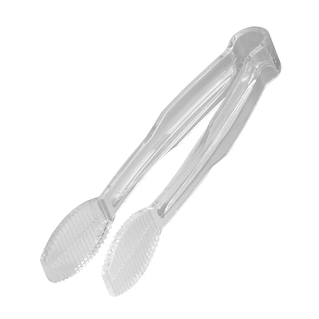 Cambro TG6135 Serving Tongs, 6" Clear PC, Heat‑Resistant -40°F–210°F, Dishwasher Safe, NSF
