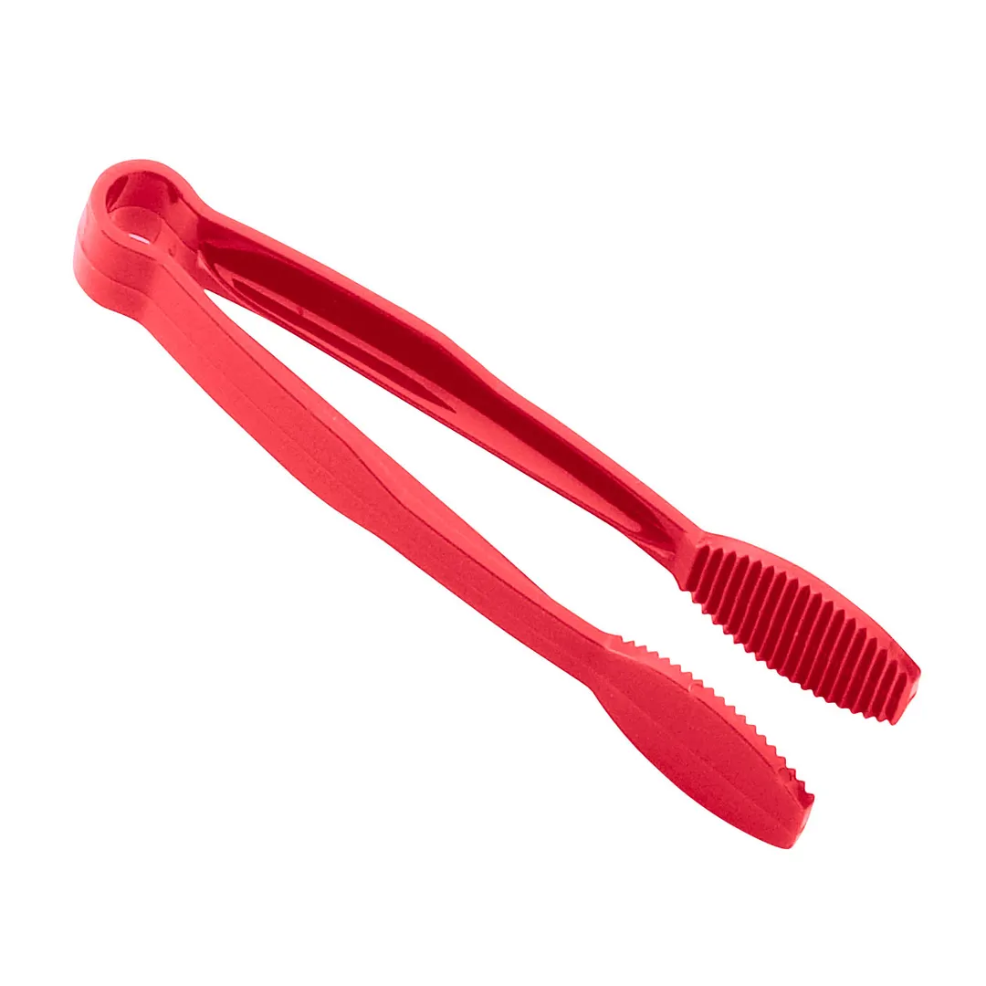 Cambro TG6404 Lugano Tongs, 6-Inch Red, Heat-Resist -40°F to 212°F, NSF, Dishwasher Safe