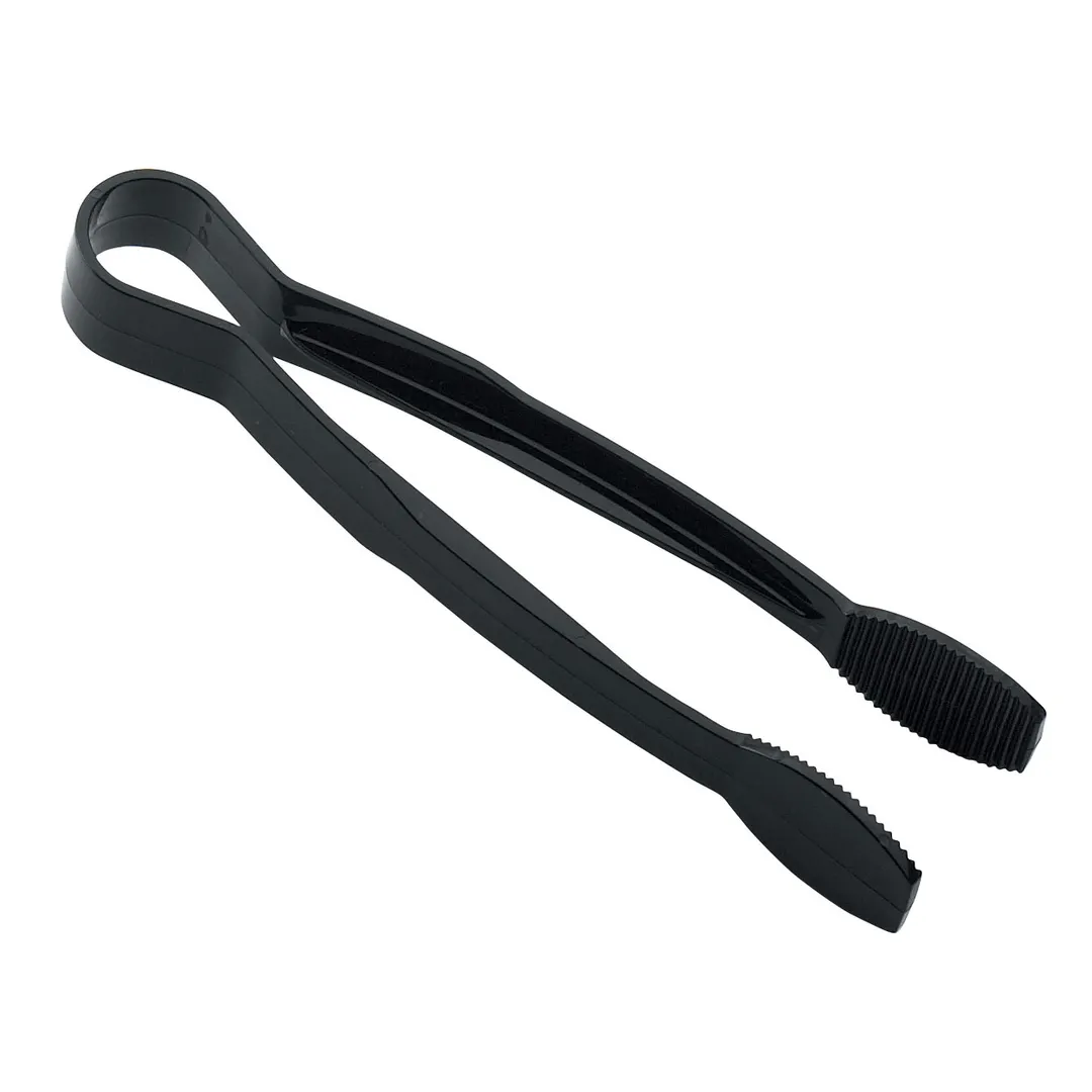 Cambro TG9110 Plastic Serving Tongs, 9" Black, Heat‑Resistant -40°F to 212°F, NSF, Dishwasher Safe